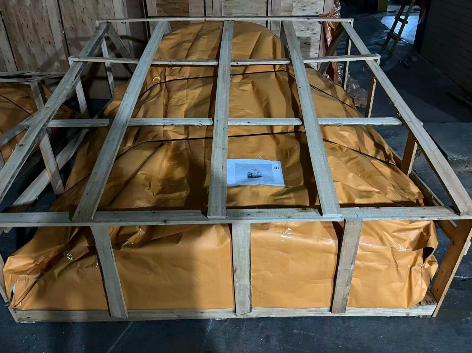 Palletised cargo ready for shipping